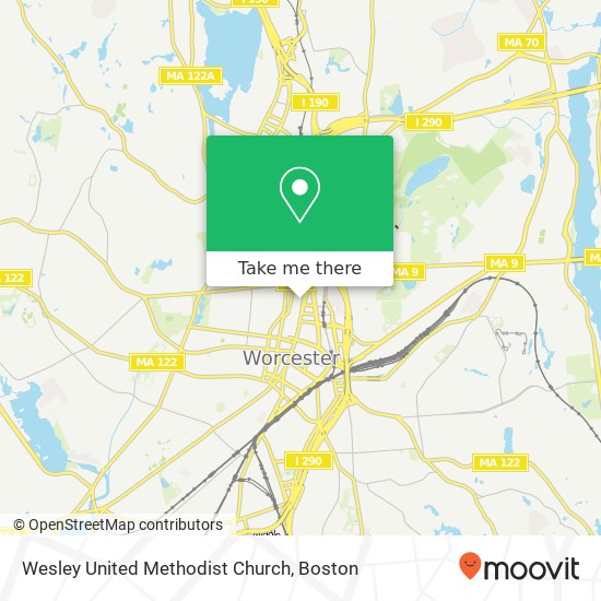 Mapa de Wesley United Methodist Church