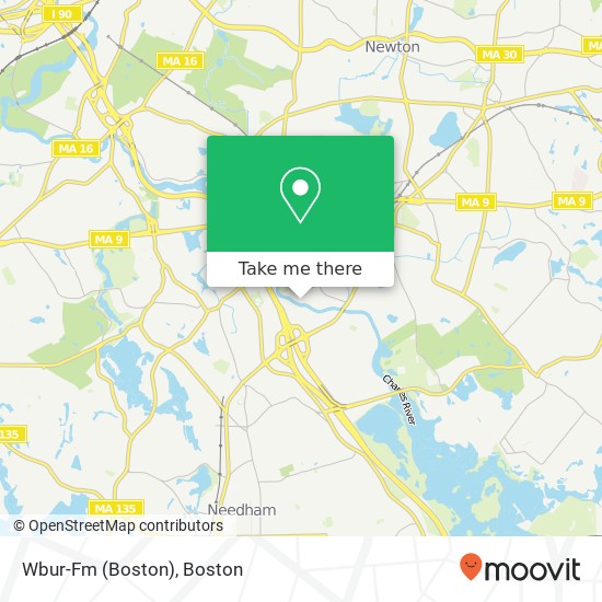 Wbur-Fm (Boston) map