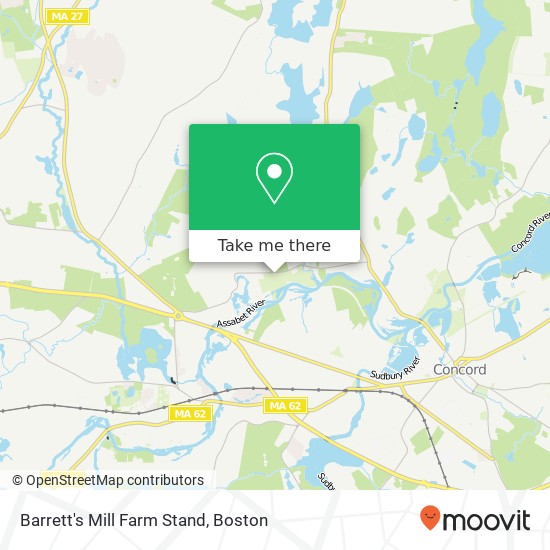 Mapa de Barrett's Mill Farm Stand