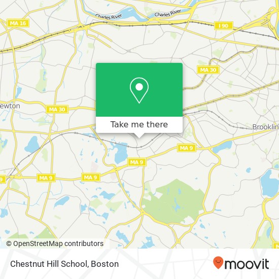 Mapa de Chestnut Hill School