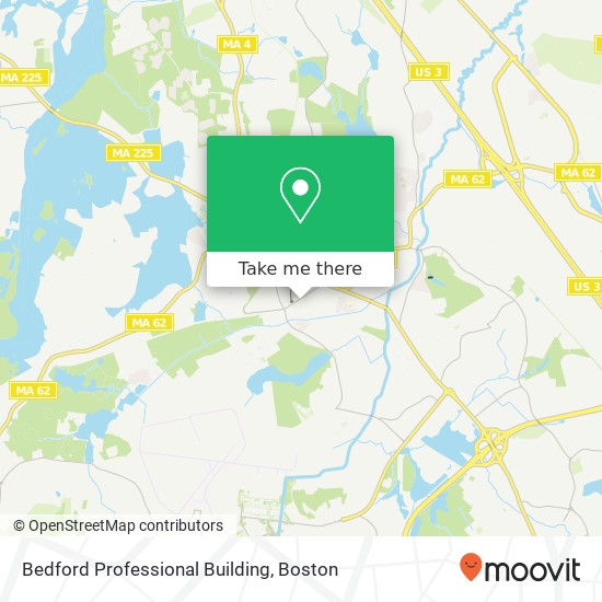 Mapa de Bedford Professional Building