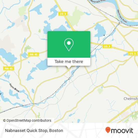 Mapa de Nabnasset Quick Stop