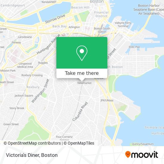 Victoria's Diner map