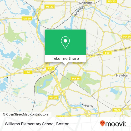 Mapa de Williams Elementary School