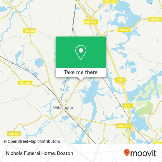 Nichols Funeral Home map