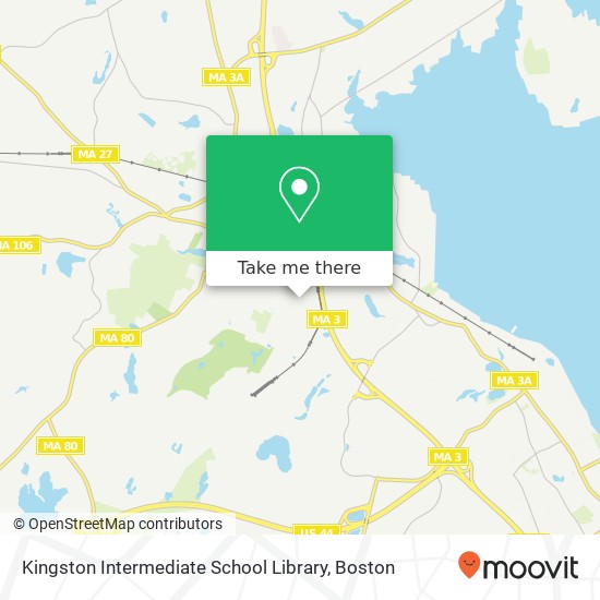 Kingston Intermediate School Library map