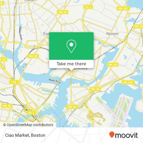 Mapa de Ciao Market