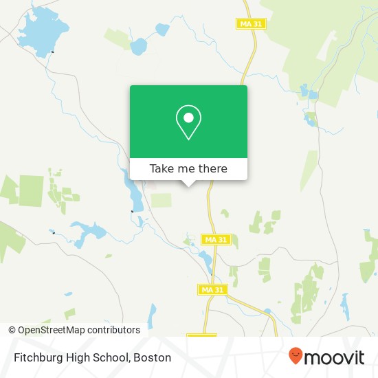 Fitchburg High School map