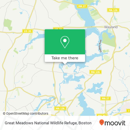 Mapa de Great Meadows National Wildlife Refuge