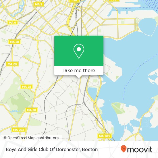 Boys And Girls Club Of Dorchester map