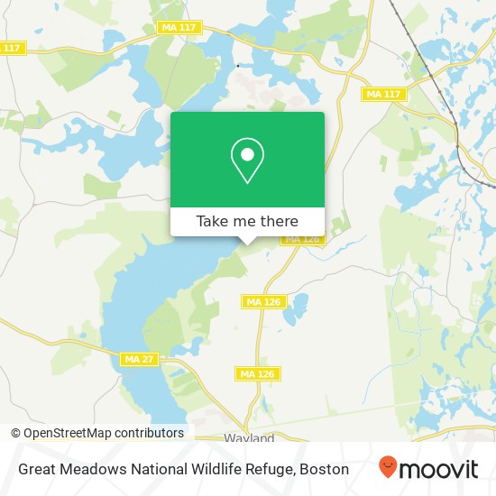 Great Meadows National Wildlife Refuge map