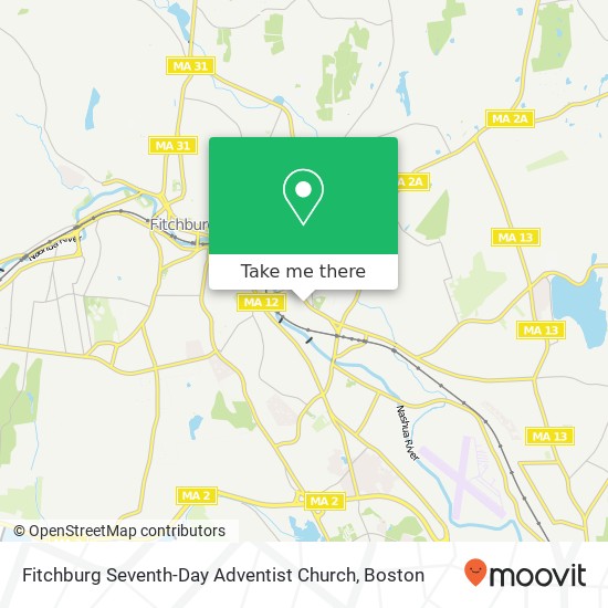 Mapa de Fitchburg Seventh-Day Adventist Church