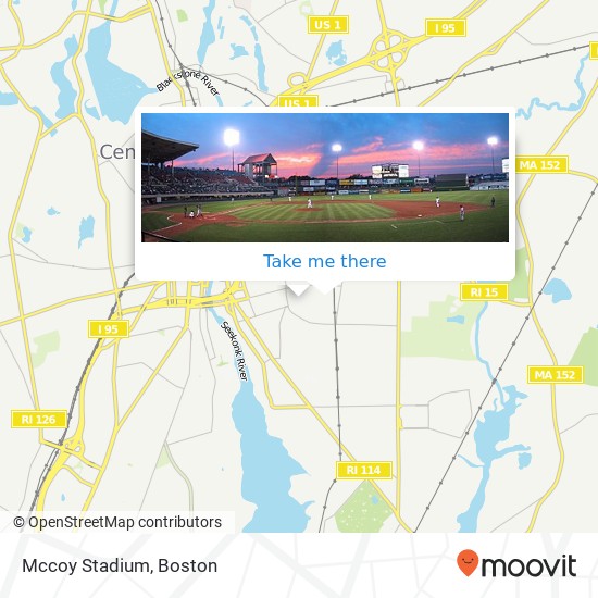 Mapa de Mccoy Stadium