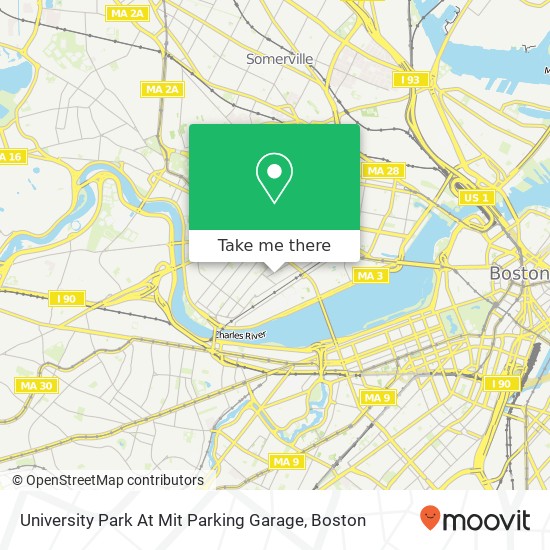 University Park At Mit Parking Garage map