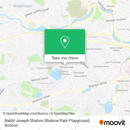 Rabbi Joseph Shalom Shubow Park Playground map