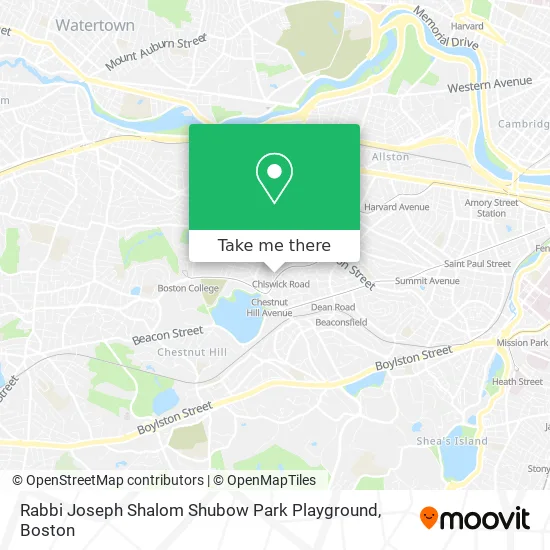 Rabbi Joseph Shalom Shubow Park Playground map