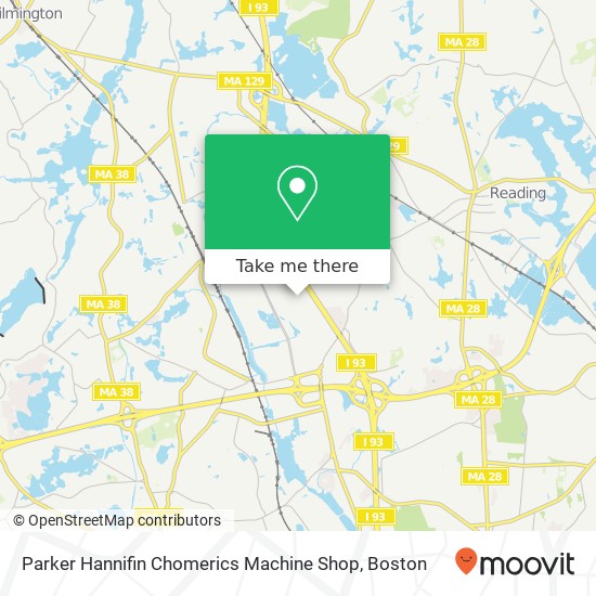 Mapa de Parker Hannifin Chomerics Machine Shop