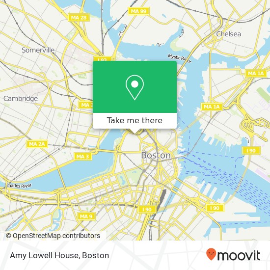 Amy Lowell House map