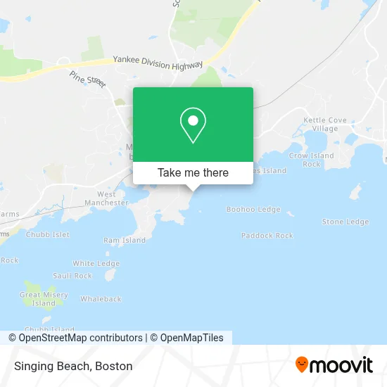 Singing Beach map