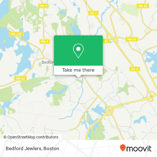 Bedford Jewlers map