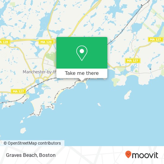 Graves Beach map