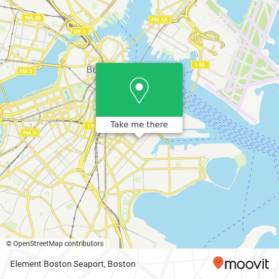 Element Boston Seaport map