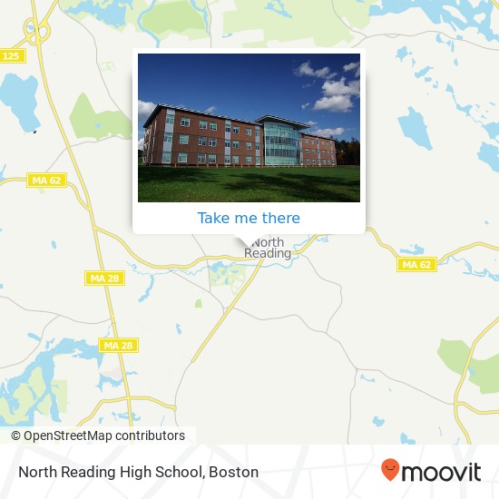 North Reading High School map