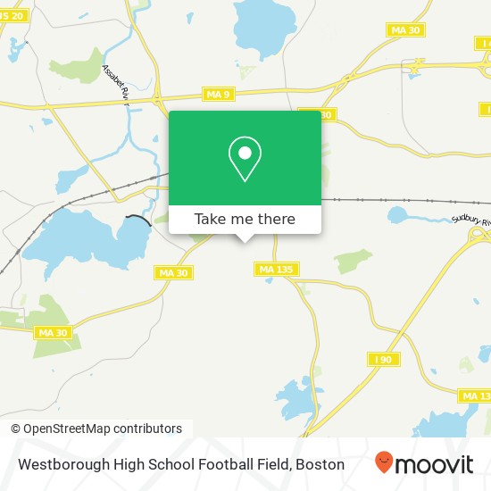 Westborough High School Football Field map