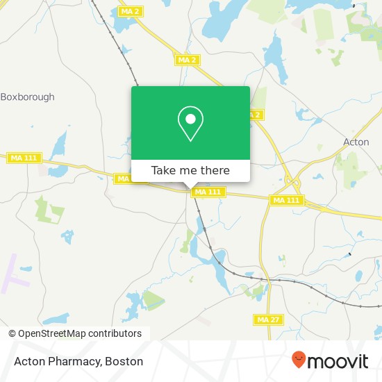 Mapa de Acton Pharmacy