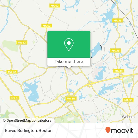 Mapa de Eaves Burlington