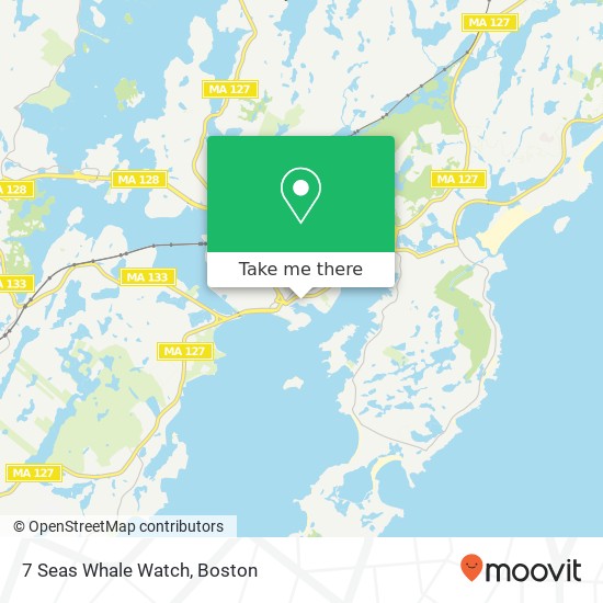 Mapa de 7 Seas Whale Watch