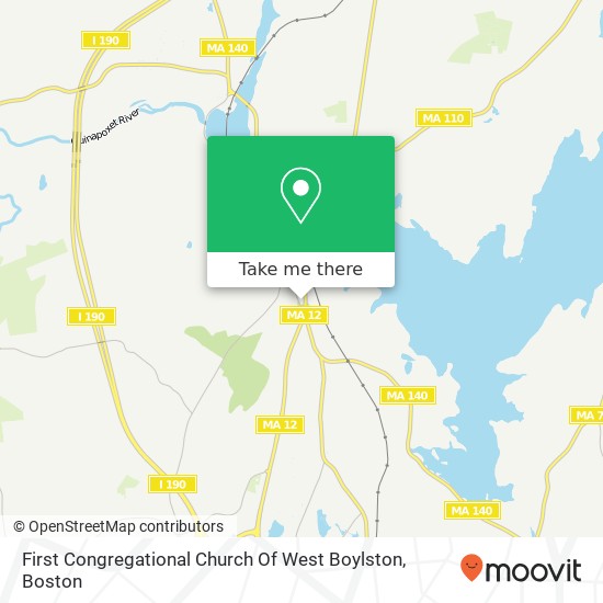 First Congregational Church Of West Boylston map