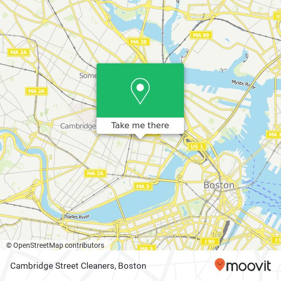 Cambridge Street Cleaners map