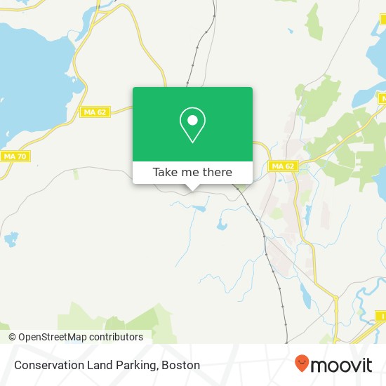 Conservation Land Parking map