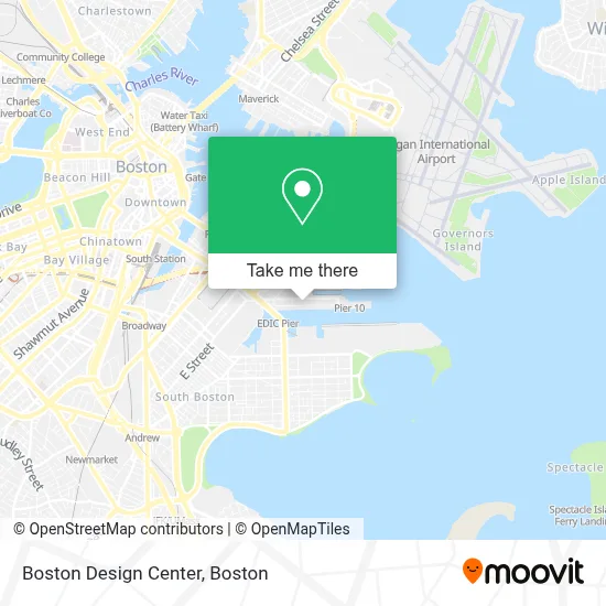 Boston Design Center map