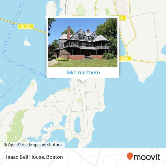 Isaac Bell House map