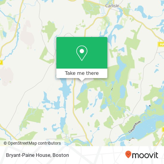 Bryant-Paine House map
