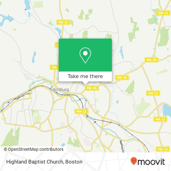 Mapa de Highland Baptist Church