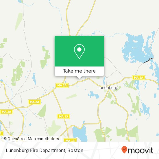 Lunenburg Fire Department map