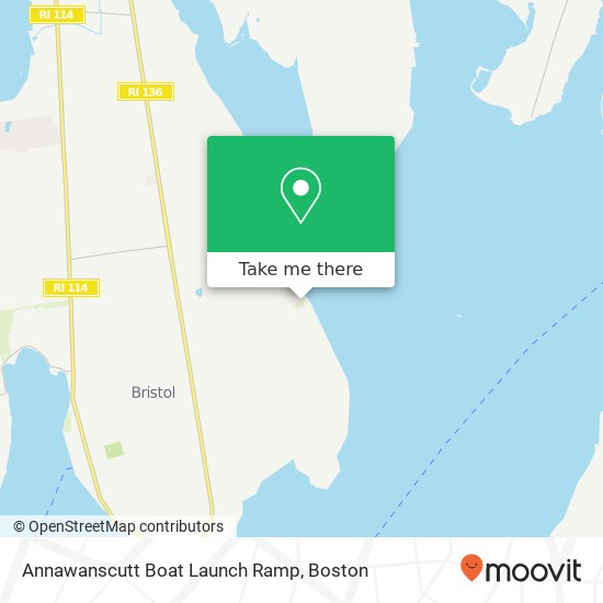 Annawanscutt Boat Launch Ramp map