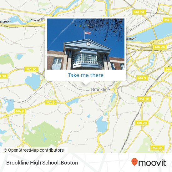 Mapa de Brookline High School