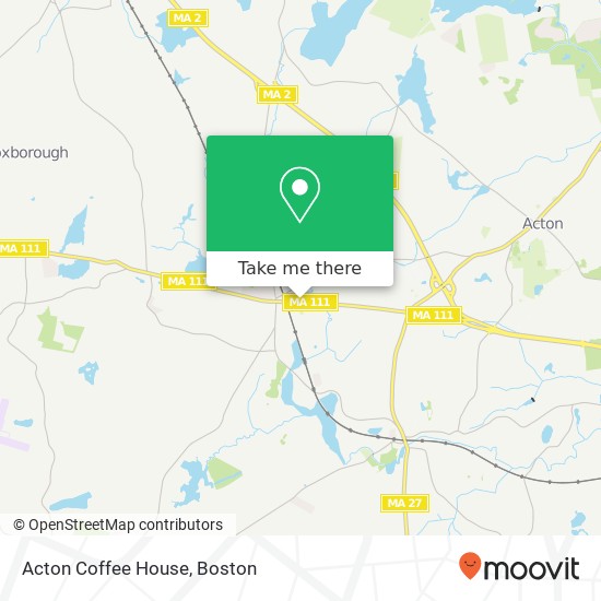 Mapa de Acton Coffee House