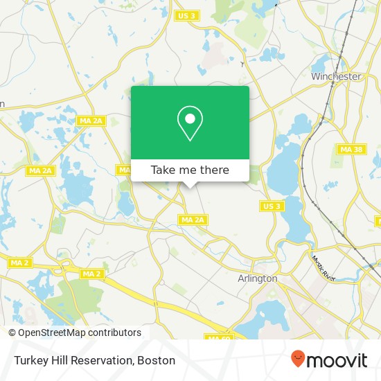 Turkey Hill Reservation map