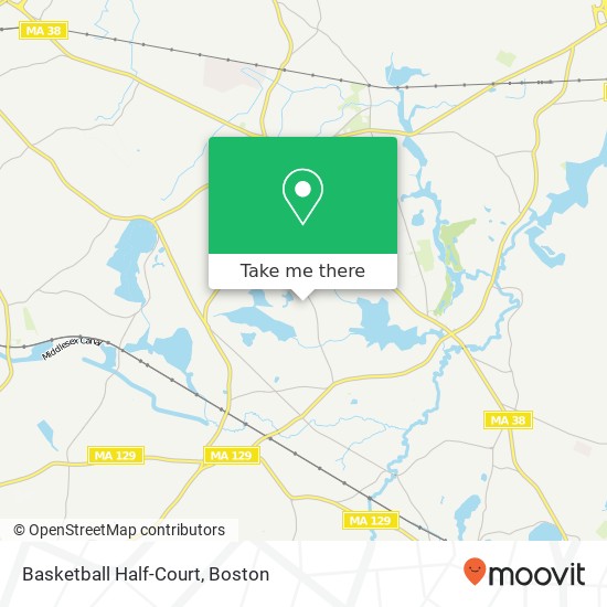 Mapa de Basketball Half-Court