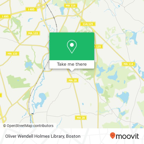 Oliver Wendell Holmes Library map