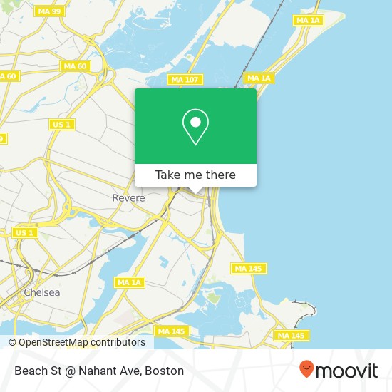 Beach St @ Nahant Ave map