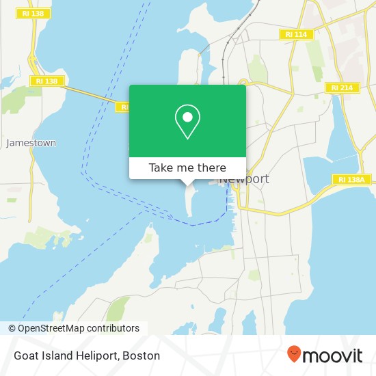 Mapa de Goat Island Heliport