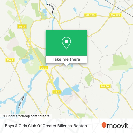 Mapa de Boys & Girls Club Of Greater Billerica