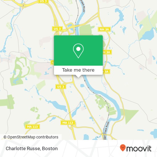 Mapa de Charlotte Russe