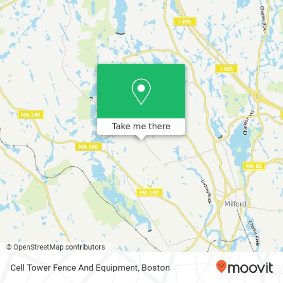 Cell Tower Fence And Equipment map